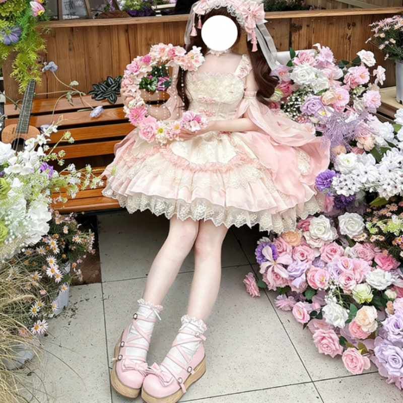 Ensemble complet de robe Lolita Style chinois Élégance douce et féminine