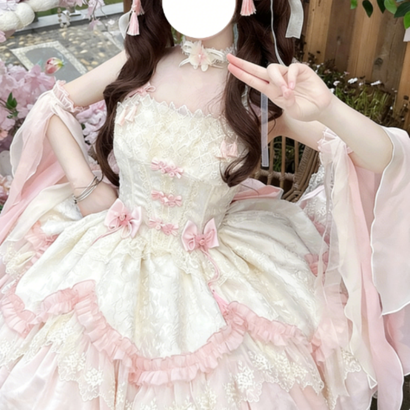 Ensemble complet de robe Lolita Style chinois Élégance douce et féminine